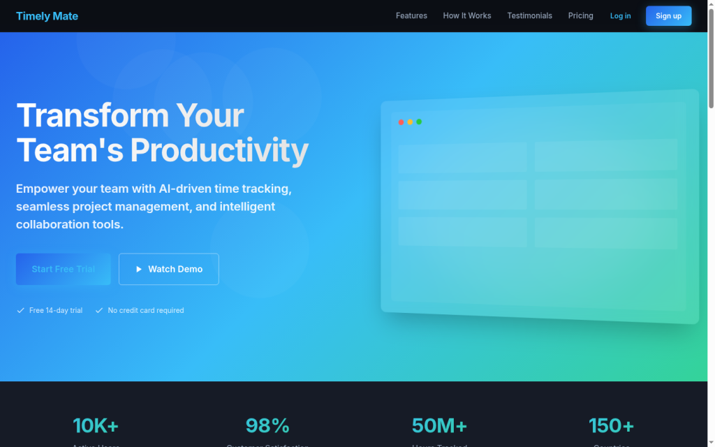 TimelyMate screenshot