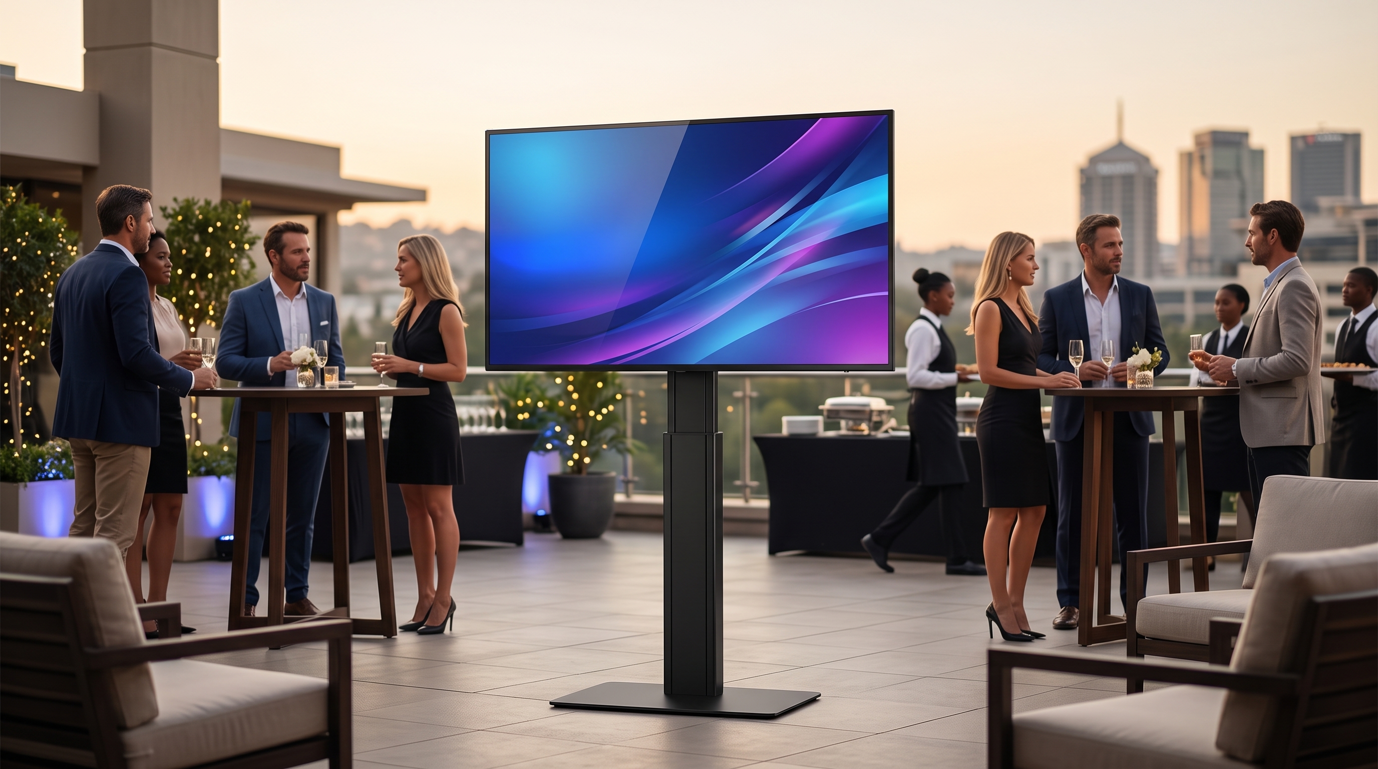 65 inch LED TV Screen for hire with stand
