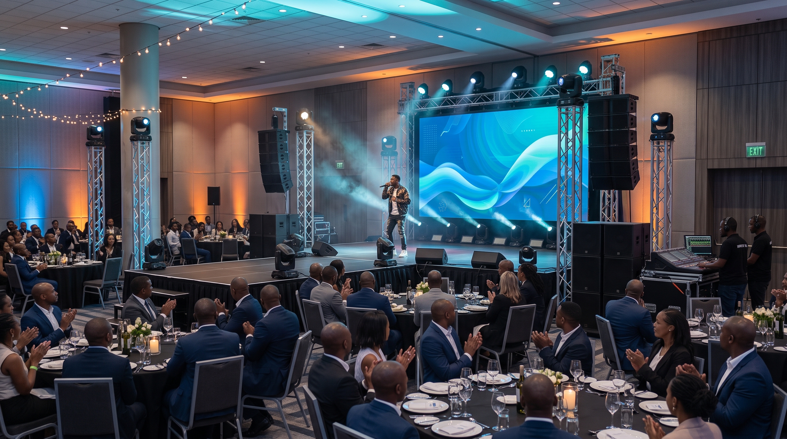 Moving Groovy Full House with Truss Totems Hire